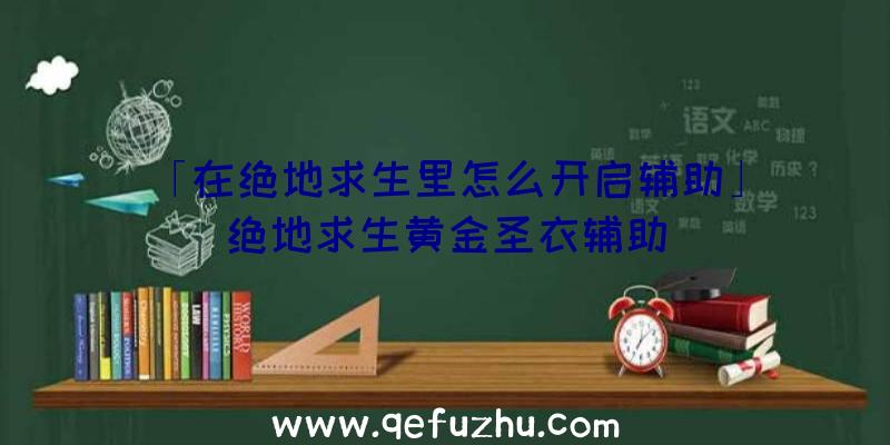 「在绝地求生里怎么开启辅助」|绝地求生黄金圣衣辅助